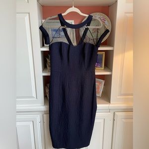 Maggy London navy blue cocktail dress